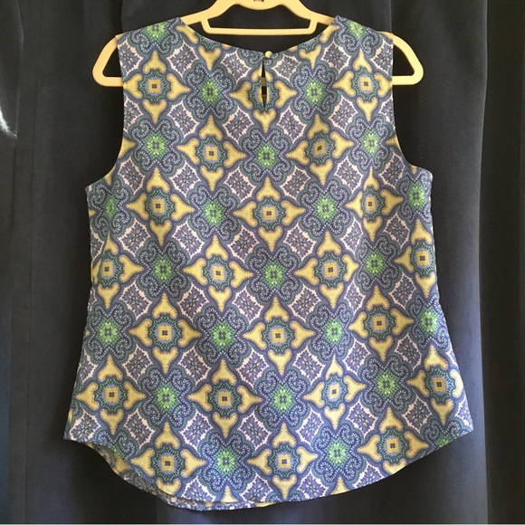 Talbots | Medallion Print Top - Picture 3 of 6